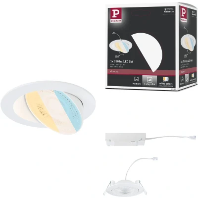 Afbeelding van Paulmann Ledinbouwlamp LED Einbauleuchte White Select Aumus 5W 700lm 230V 2700 6500K