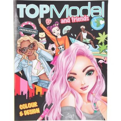 Afbeelding van Depesche TOPModel Colour &amp; Design Book kleurboek