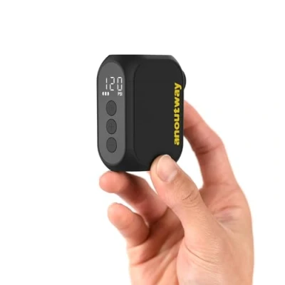 Afbeelding van Kleine Pomp Fietspomp met Gauge Draagbare Ultra Mini 120PSI Elektrische Type C Oplaadbare Batterij