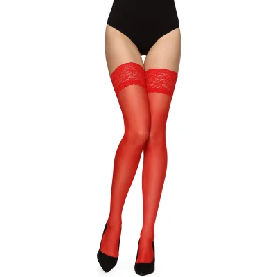 Afbeelding van Merry Style MS SS J01 Dames Panty 15 DEN halsterloos Fijn Kousen Polyamide Rood M L