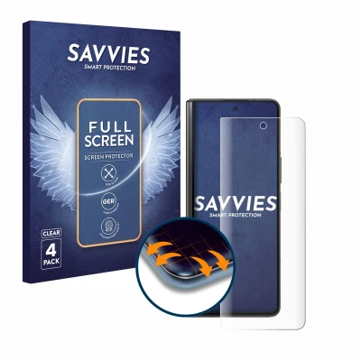 Afbeelding van Savvies Screenprotector voor Samsung Galaxy Z Fold 5 Folie Beschermfolie transparant volledig dekking (4 Stuks)