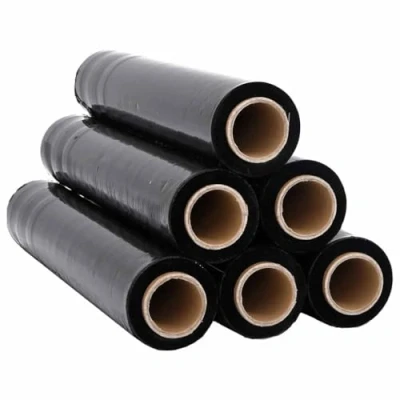 Afbeelding van vidaXL Stretchfilm 6 st 23 μm 50 cm x 150 m zwart