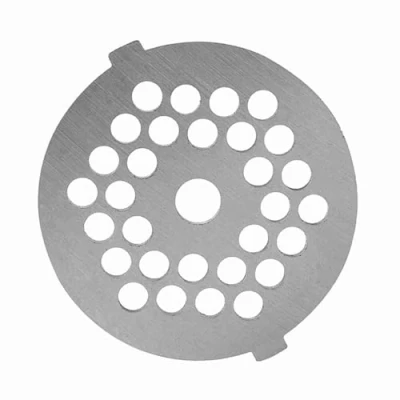 Afbeelding van vleesmolen, mes, roestvrij staal, schijf, plaatmes met 5/7 mm boringen, professioneel reserveonderdeel voor slijper, vleesmolen (5 mm)
