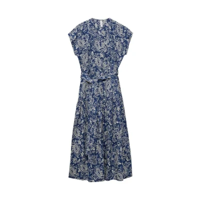 Afbeelding van Mango Blousejurk, Dames, Maat: Medium, Dark blue