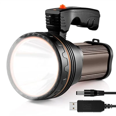 Afbeelding van Af Wan Led zaklamp, oplaadbaar, waterdicht, krachtig, superhelder, 9000 mAh, 7000 lumen, campinglamp, draagbare projector, zaklamp voor wandelen, Ustellar