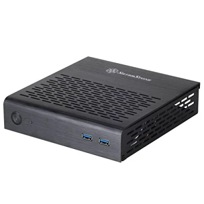 Afbeelding van SilverStone SST PT13B USB3.0 Petit Thin Mini ITX Computerbehuizing, USB 3.0, Zwart