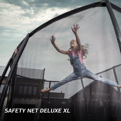 Afbeelding van Trampoline BERG Regular Ultim Elite 500 Grey + Safety Net Deluxe XL