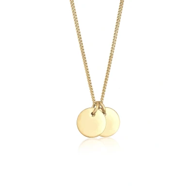 Afbeelding van Elli Basic COIN Ketting goldcoloured, Dames, Maat: 45, Gold coloured