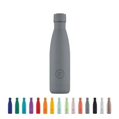 Afbeelding van Cool Bottles Stainless Steel Water Bottle 500 ml Pastel Grey 26,5 x 7 cm Luchtdichte Thermische Fles Koude dranken 36 uur en warme 18 Triple Technologie BPA Vrij