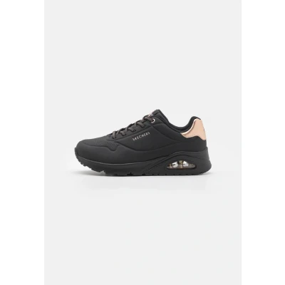 Afbeelding van Skechers Wide Fit UNO Sneakers laag, Dames, Maat: 38, Black /rose gold Pu