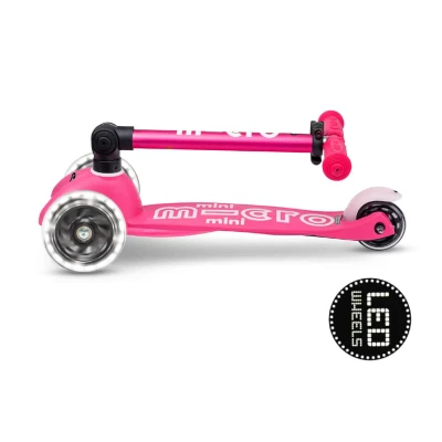 Afbeelding van Mini Micro step inklapbaar LED Pink