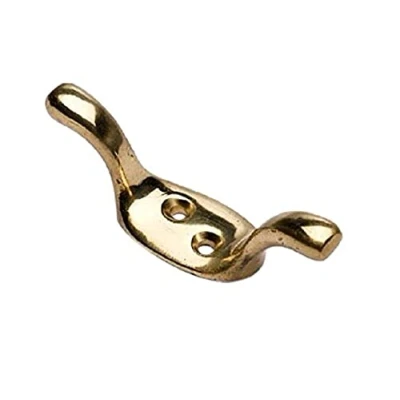 Afbeelding van Bulk Hardware BH03421 100 mm cabinehaak, massief messing, wit
