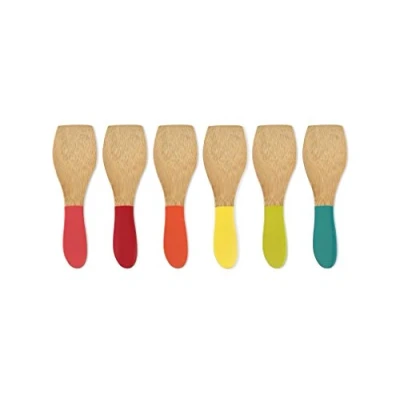 Afbeelding van Spatel Pebbly Multi 13 cm (6 Delig)