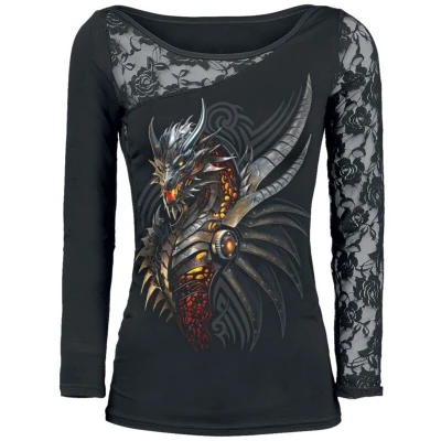 Afbeelding van Spiral Razor Back Longsleeve top XL Zwart