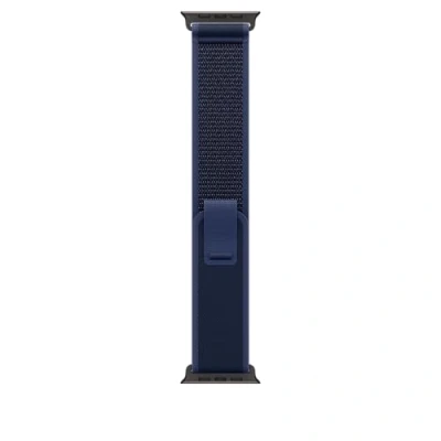 Afbeelding van Apple Watch Strap 49mm Black Titanium Finish Blue Trail Loop S/M (130 180mm)