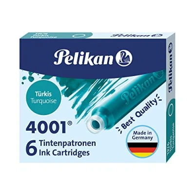 Afbeelding van Pelikan 301705 Inktpatonen 4001 TP/6 turkoois