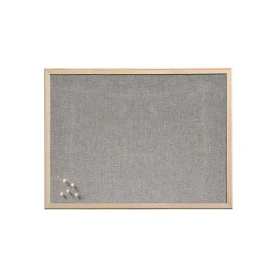 Afbeelding van Zeller prikbord textiel lichtgrijs 40 x 60 cm incl. punaises Prikborden