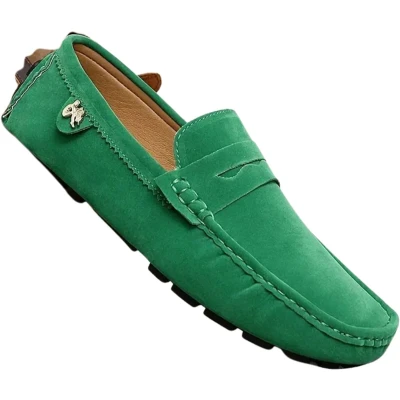 Afbeelding van Livano Loafers Dames Met Hak Damesschoenen Instappers Groen Maat 40