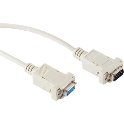Afbeelding van Seriële RS232 verlengkabel 9 pins SUB D (m) (v) 1,8 meter