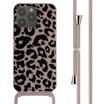 Afbeelding van Apple iPhone 15 Pro Max Hoesje Siliconen en TPU (zacht) iMoshion Softcase/Koordhoesje/Backcover Roze Telefoonhoesje
