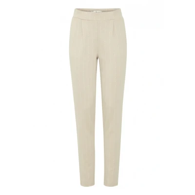 Afbeelding van ICHI Broek, Dames, Maat: Large, Doeskin
