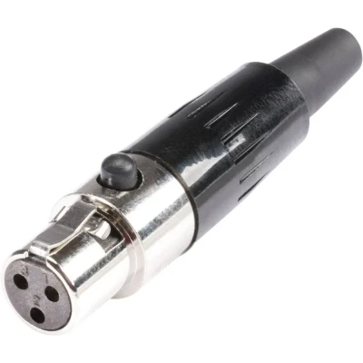 Afbeelding van Hicon HI XMCF3 Miniatuur XLR connector Bus, recht Aantal polen: 3 Zilver 1 stuk(s)
