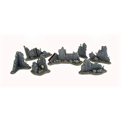 Afbeelding van War World Gaming Torn City Pubble Kit 1 28 mm Heroic Scale Wargaming Terrain Model Diorama Scenery Wargame 40K Necromunda Tafelblad Battle Destroyed