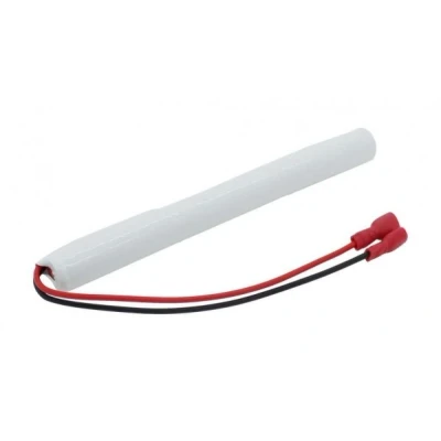 Afbeelding van batterij voor noodverlichting NiMH 3.6V 1800mAh L1x3 Mignon AA met kabel en Faston aansluitingen 4.8mm / + 6.3mm vervangt