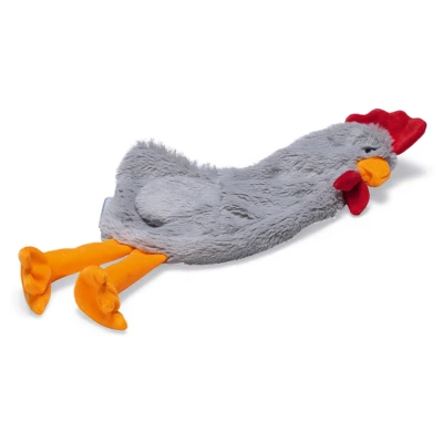 Afbeelding van Beeztees Paas Flatino Kip Jip Hondenspeelgoed 40 cm Grijs