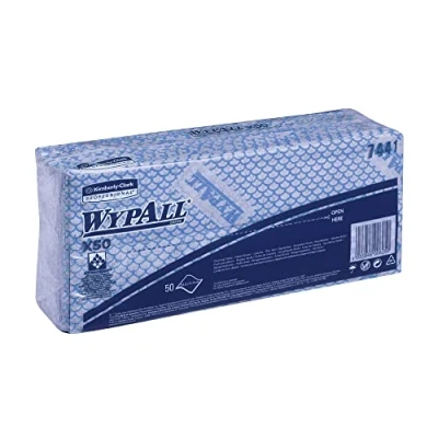 Afbeelding van Werkdoeken Kimberly clark wypall x50 blauw