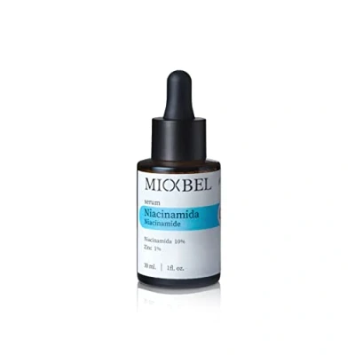 Afbeelding van MIOXBEL Gezichtsserum met niacinamide 10% en zink 1%, anti vlekkenserum voor gemengde huid vet, reguleert overtollige talg vermindert open poriën, roodheid serum 30 ml