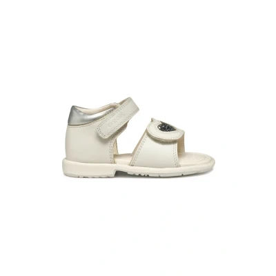 Afbeelding van Geox Babyschoenen voor kinderen, Maat: 21, White light silver Leer/ synthetisch
