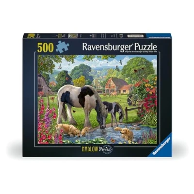 Afbeelding van Ravensburger Hadlow Pony&#039;s Legpuzzel van 500 stukjes voor volwassenen en kinderen vanaf 10 jaar