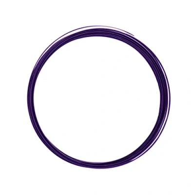 Afbeelding van Vaessen Creative Aluminium platte draad 3,5x1mm 5m aubergine,