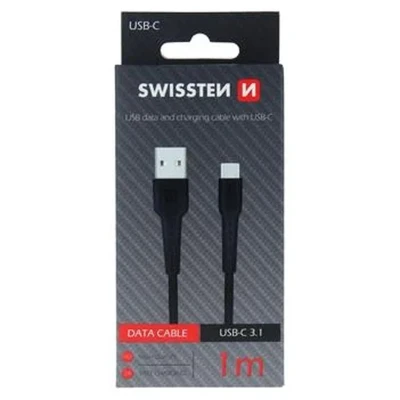 Afbeelding van DATA CABLE SWISSTEN USB / C 1,0 M BLACK