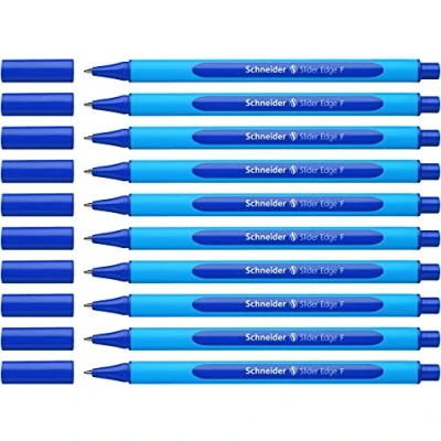 Afbeelding van Schneider balpen Slider Edge F blauw 10 stuks S 152003