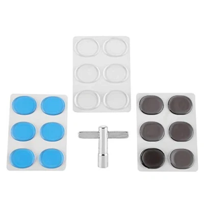 Afbeelding van Drum Damper Pads, Gel Pads Multicolor Transparent Silicone Drums Set and Key Accessories