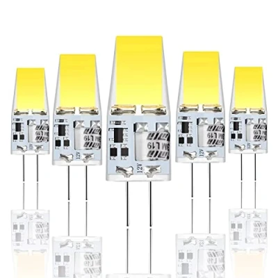 Afbeelding van Xinwanhong G4 ledlamp, 5 W, ledlampen, 6000 K, koud wit, 500 lumen, vervanging voor 50 W halogeenlampen, 12 V AC/DC, 360 graden kijkhoek, flikkeren, niet dimbaar, spaarlamp, verpakking van stuks