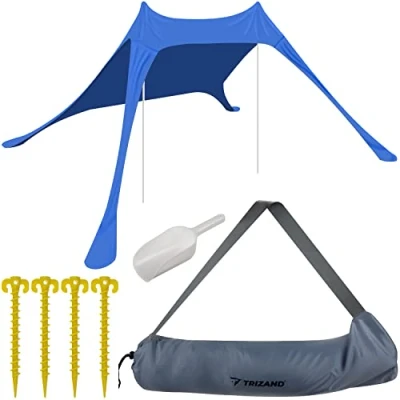 Afbeelding van Trizand Grote Strandtent/Parasol: Perfecte Bescherming tegen de Zon