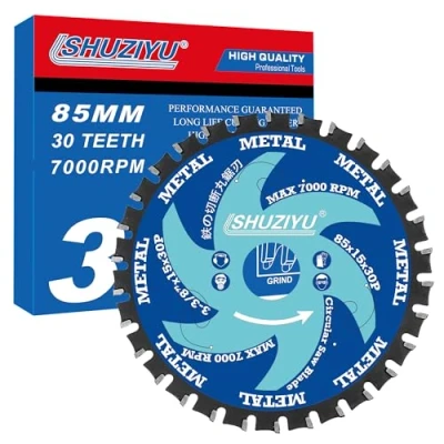 Afbeelding van LSHUZIYU 3 3/8&quot; (85mm) 30T, metaal Werken Cirkelzaagblad