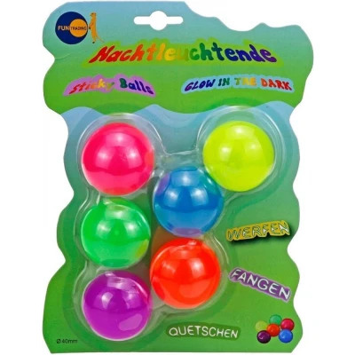 Afbeelding van Funtrading Sticky Balls fidget ballen glow in the dark