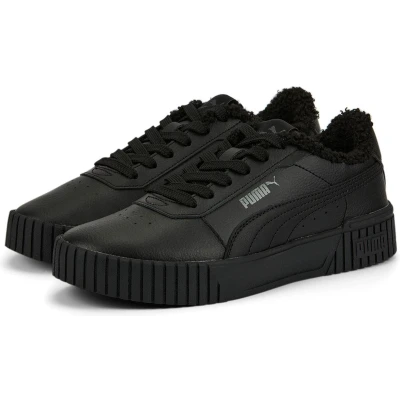 Afbeelding van Puma Carina 2.0 WTR Jr kindersneaker winterschoenen schoenen gevoerd 388455 zwart