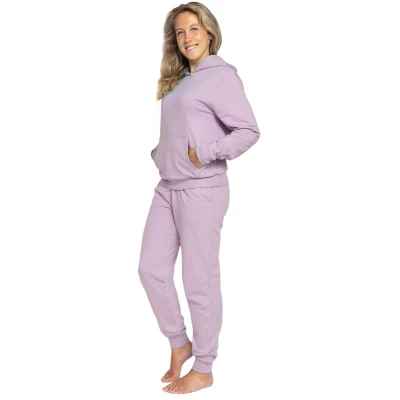 Afbeelding van Joggingpak dames, Huispak Hoodie &amp; sweatpants Lilac Maat L