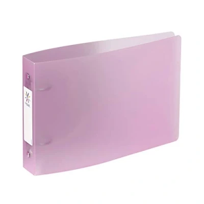 Afbeelding van Viquel Bristol indexmap met identificatielabels 2 ringen A5 formaat (25 x 16,5 cm) Paars