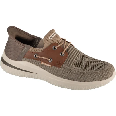 Afbeelding van Skechers Slip Ins: Delson 3.0 Roth 210606 TPBR, Mannen, Grijs, Sneakers,Sportschoenen, maat: 45