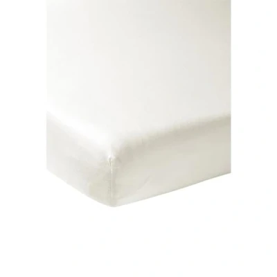 Afbeelding van Meyco Home Uni hoeslaken tweepersoons warm white 160x200cm