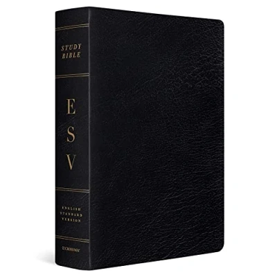 Afbeelding van Study Bible ESV Large Print: English Standard Version, Black, Genuine Leather