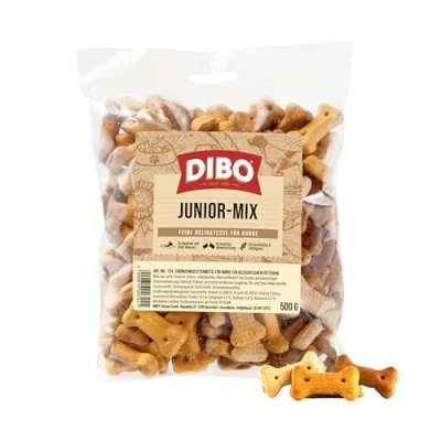 Afbeelding van DIBO Junior mix, 500 g zakjes, gebakken goederen als gezonde natuurlijke voeding voor honden, hondenvoer, barf, B.A.R.F., lekkernijen, hondenkoekjes
