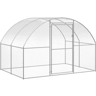 Afbeelding van vidaXL Kippenren 3x2x2 m gegalvaniseerd staal