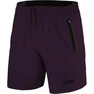 Afbeelding van TCA Mannen Elite Tech Lichtgewicht Hardloop Gym Trainings Shorts met Ritszakken Paars, XXL